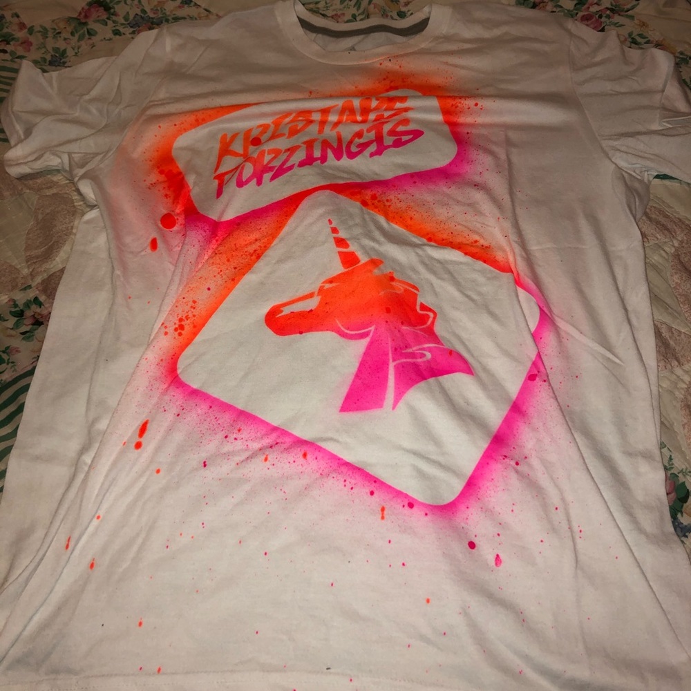 Kristaps Porzingis unicorn shirt